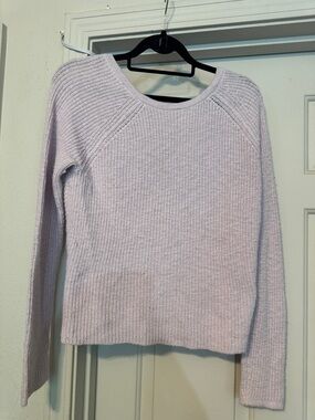 aerie Lavender Crewneck Knit Sweater
